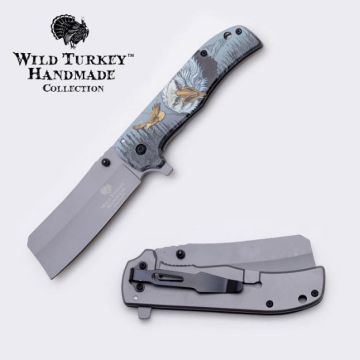 Wild Turkey Handmade Ball Bearing Pivot Folding Knife 4.75" Close